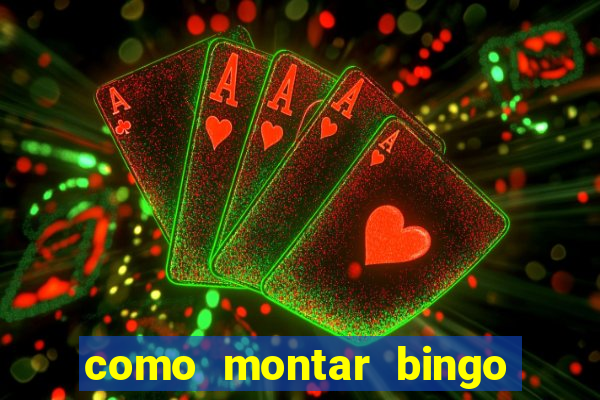 como montar bingo brinquedos toia