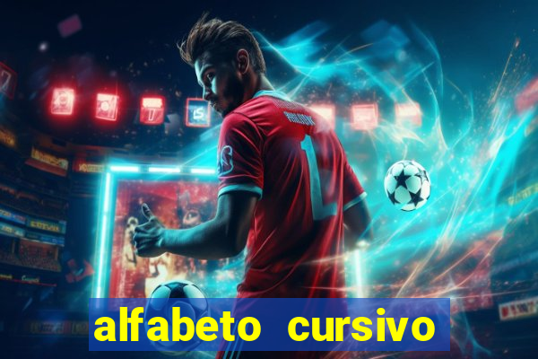 alfabeto cursivo para treinar caligrafia