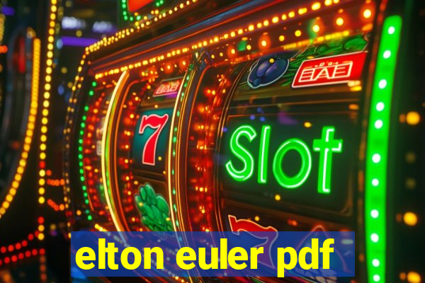 elton euler pdf