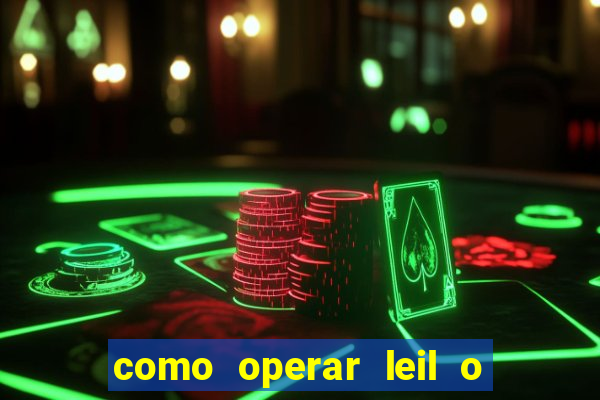 como operar leil o de abertura mini indice